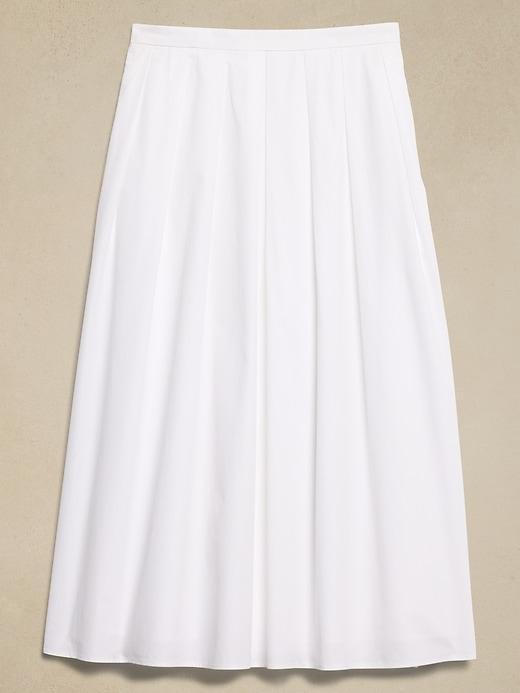 Poplin Midi Skirt Product Image