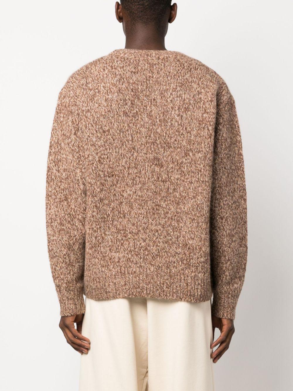 Sweater With Logo In Light Brown Product Image