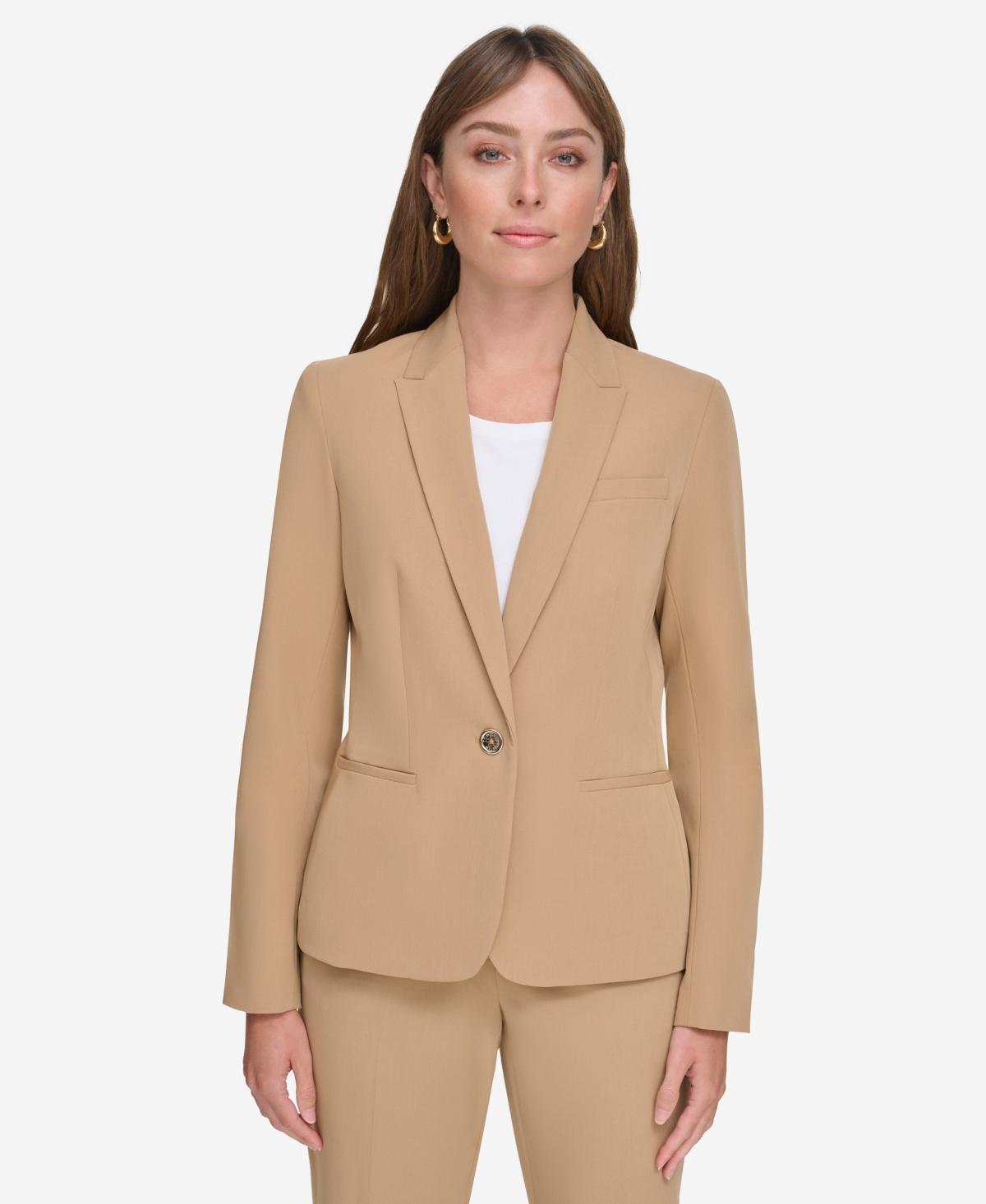 Tommy Hilfiger Womens One-Button Blazer Product Image