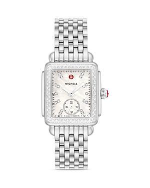 MICHELE Deco Mid Diamond Dial Bracelet Watch, 29mm Product Image