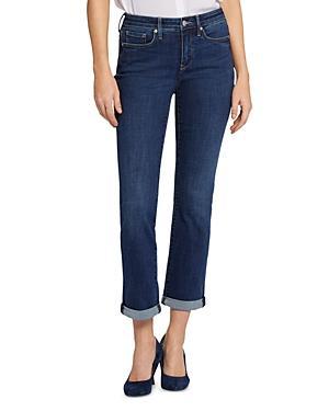 NYDJ Sheri Cuffed Straight Leg Jeans Product Image