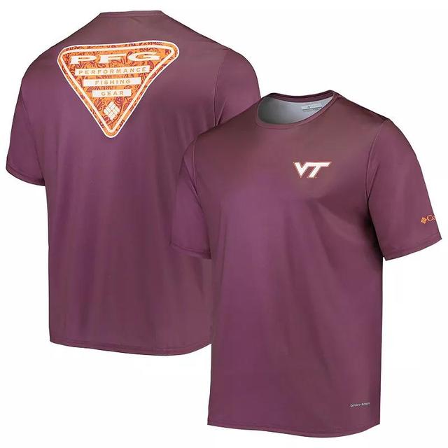 Mens Columbia Maroon Virginia Tech Hokies Terminal Tackle Omni-Shade T-Shirt Product Image