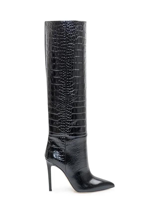 Stiletto Leather Tall Boot In Black Product Image