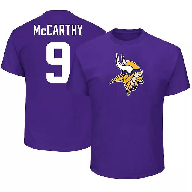 Mens Fanatics J.J. McCarthy Minnesota Vikings 2024 NFL Draft First Round Pick Big & Tall Name & Number T-Shirt Product Image