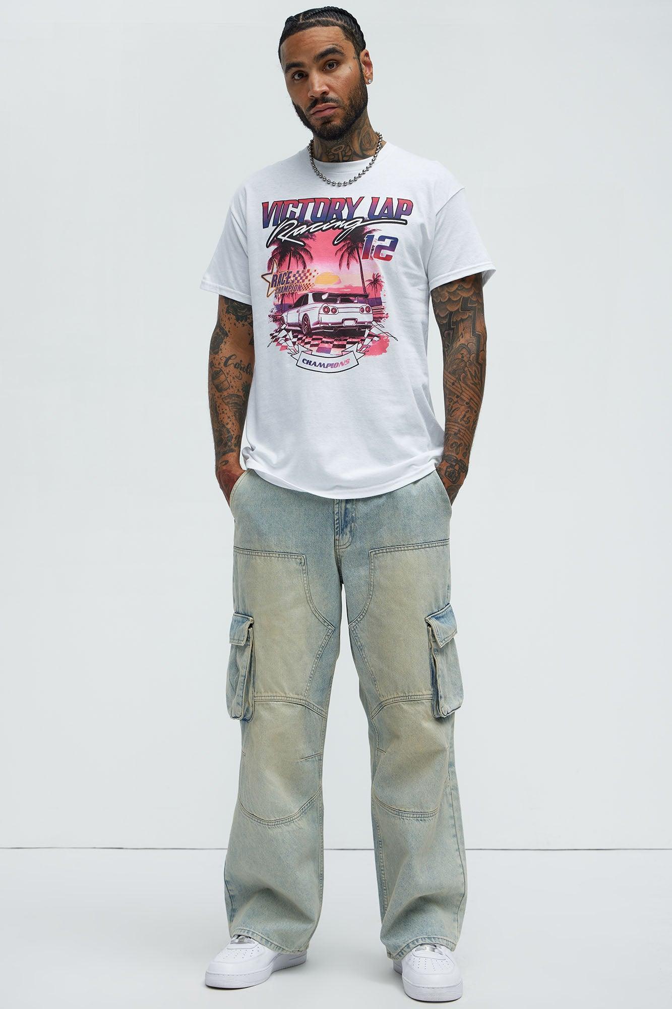 Victory Lap Racing Short Sleeve Tee - White Product Image