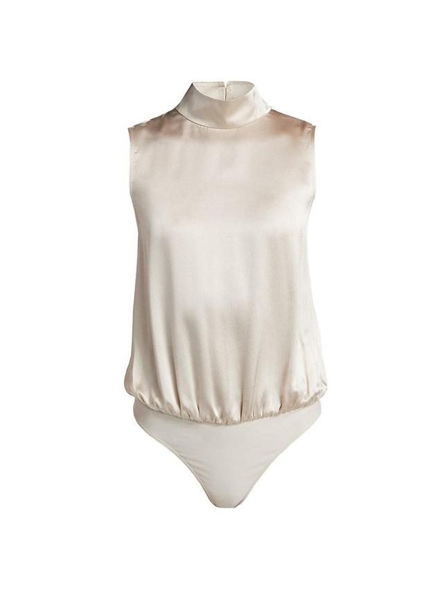 Womens Delancey Silk Sleeveless Bodysuit Product Image