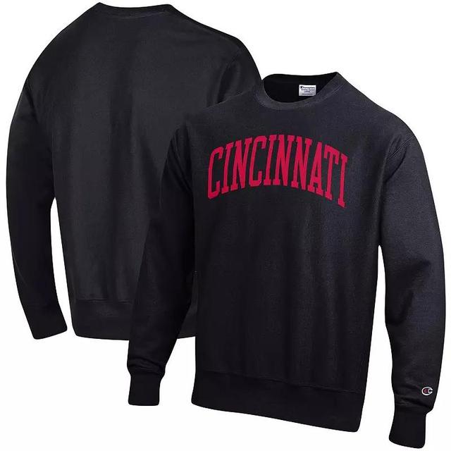 Mens Champion Black Maryland Terrapins Arch Reverse Weave Pullover Sweatshirt Product Image