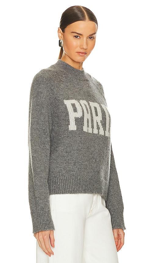 ANINE BING Kendrick Sweater University Paris in Charcoal. - size M (also in L, S) Product Image