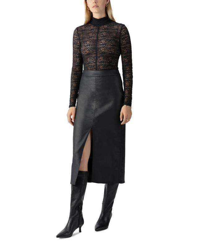 Sanctuary Womens Front-Slit Midi Skirt Product Image