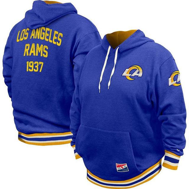 Mens New Era Los Angeles Rams Big & Tall NFL Pullover Hoodie Product Image