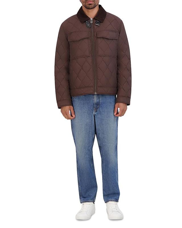 Cole Haan Diamond Quilted Trucker Jacket Product Image