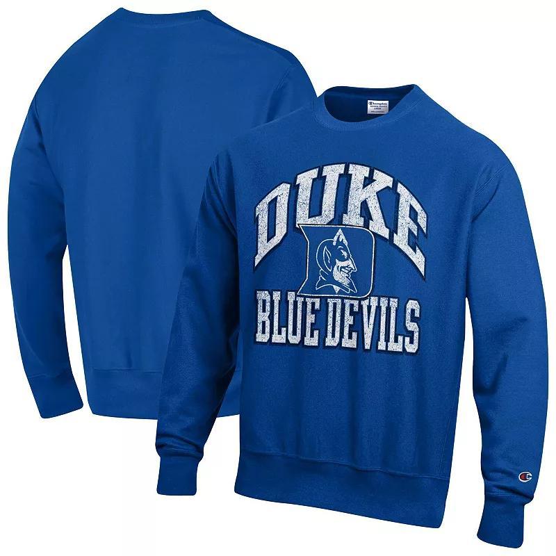 Mens Champion Royal Duke Devils Vault Late Night Reverse Weave Pullover Sweatshirt Product Image