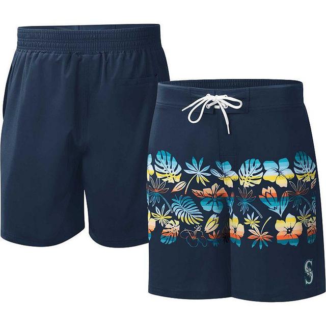 Mens G-III Sports by Carl Banks Seattle Mariners Breeze Volley Swim Shorts Blue Product Image