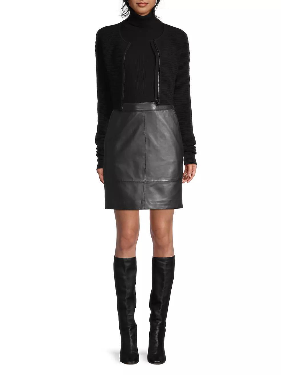 Mabel Cropped Zip-Front Jacket Product Image