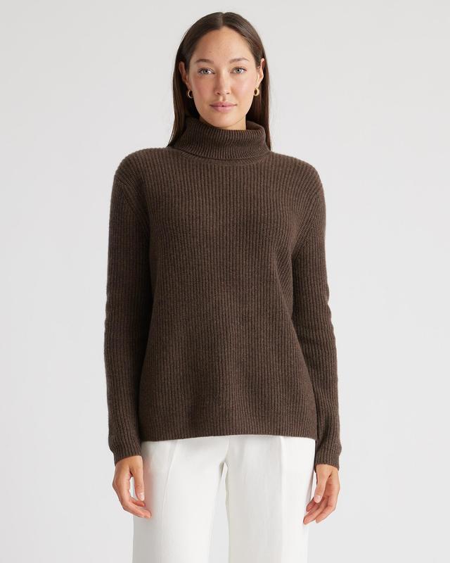 Mongolian Cashmere Fisherman Turtleneck Sweater Product Image