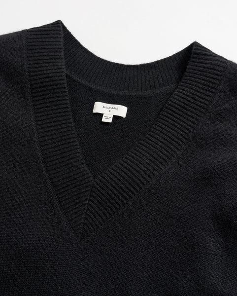 Cashmere Reversible V-Neck Sweater -  Product Image