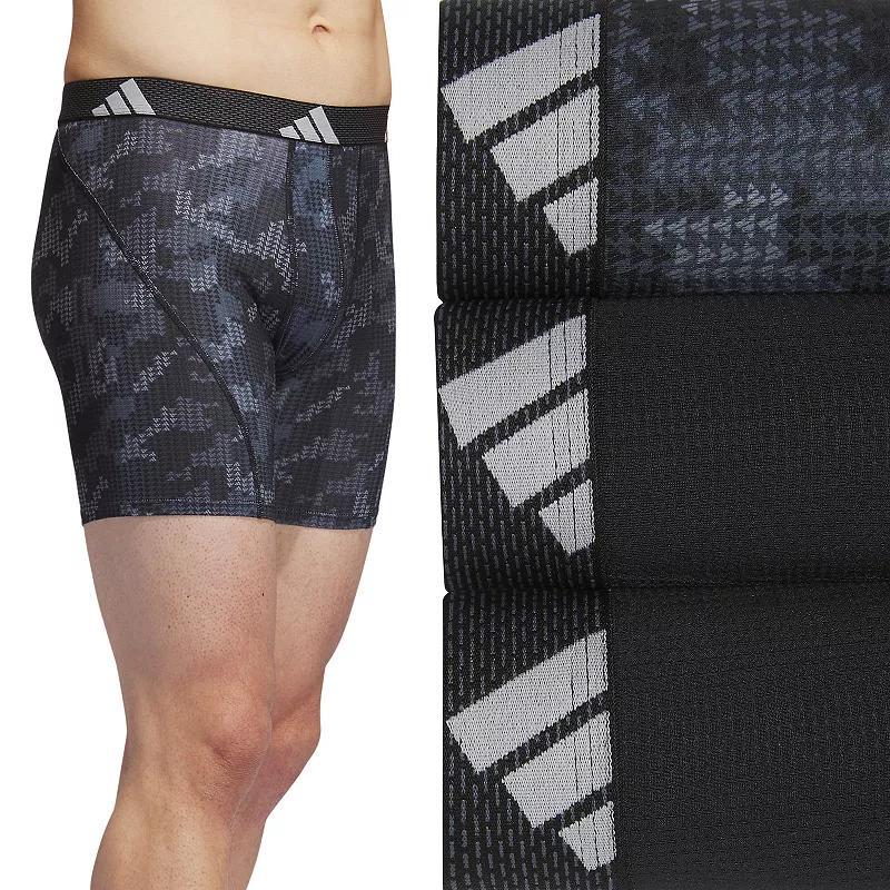 Mens adidas 3-pack Performance Mesh Graphic Boxer Brief Product Image