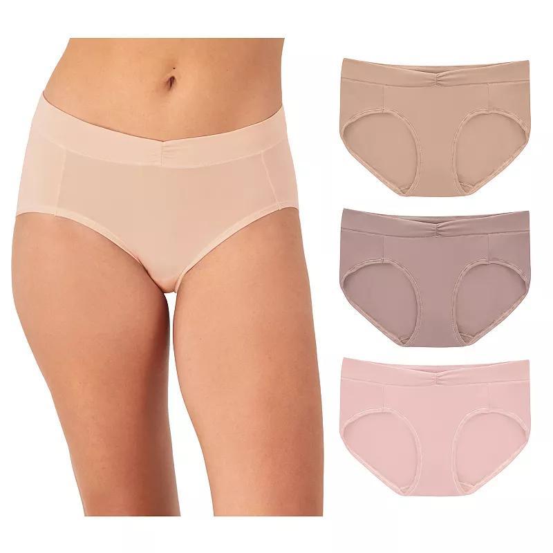 Womens Maidenform 3-Pack Everyday Luxe Bikinis DM3TBK Product Image