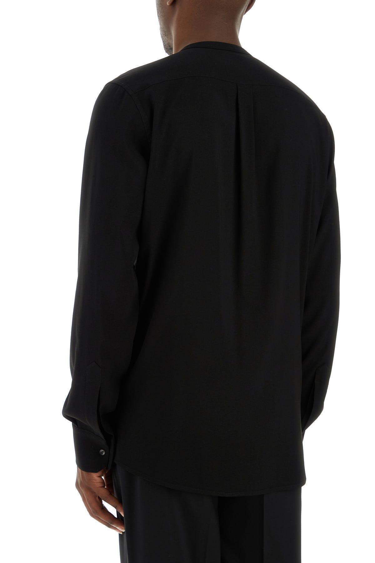 Black Crepe Shirt Product Image