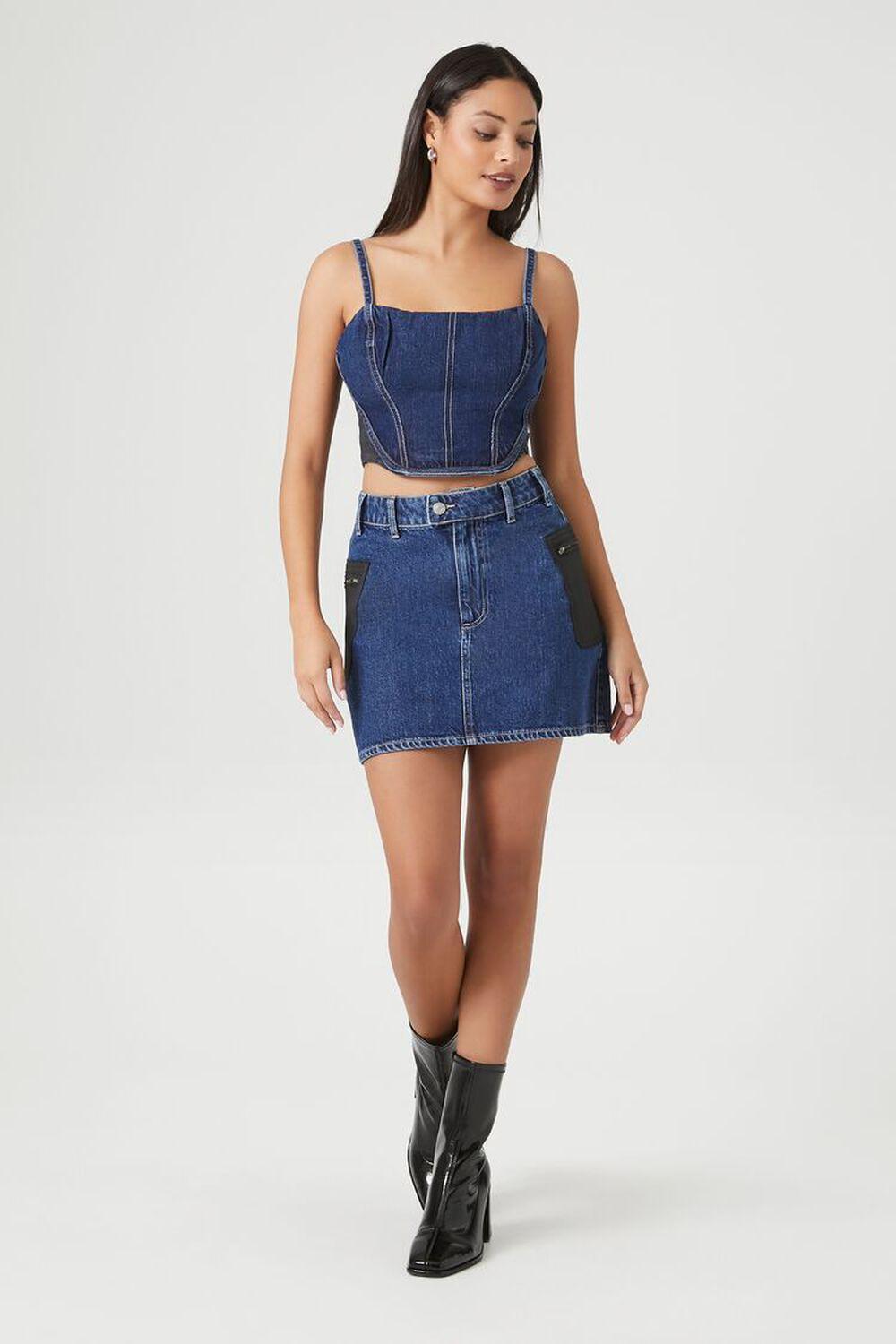 Denim Cropped Cami | Forever 21 Product Image