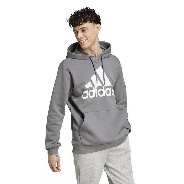 Mens adidas Essential Big Logo Fleece Hoodie Product Image