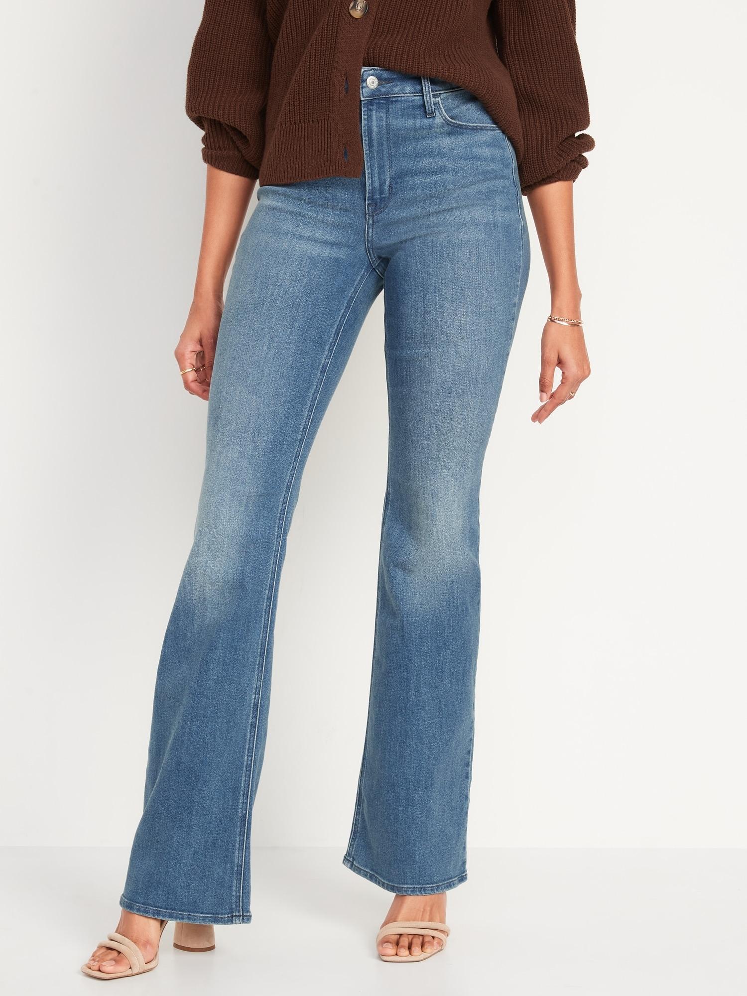 High-Waisted Wow Flare Jeans for Women Product Image