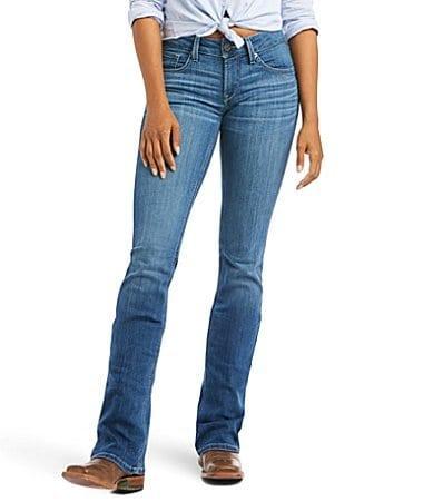 Ariat R.E.A.L Patricia Mid Rise Bootcut Repreve Cotton Blend Jeans Product Image