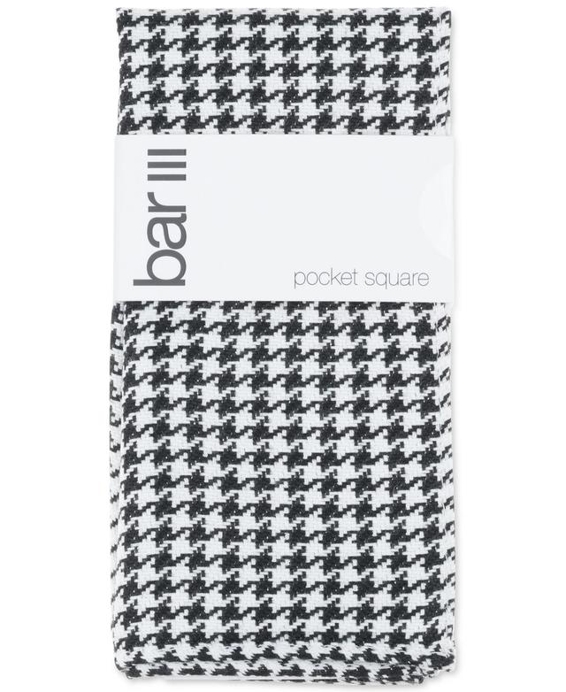 Bar Iii Mens Houndstooth Pocket Square, Created for Macys Product Image