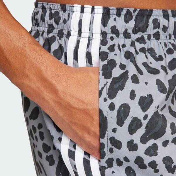 Essentials 3-Stripes Animal-Print CLX Swim Shorts Product Image