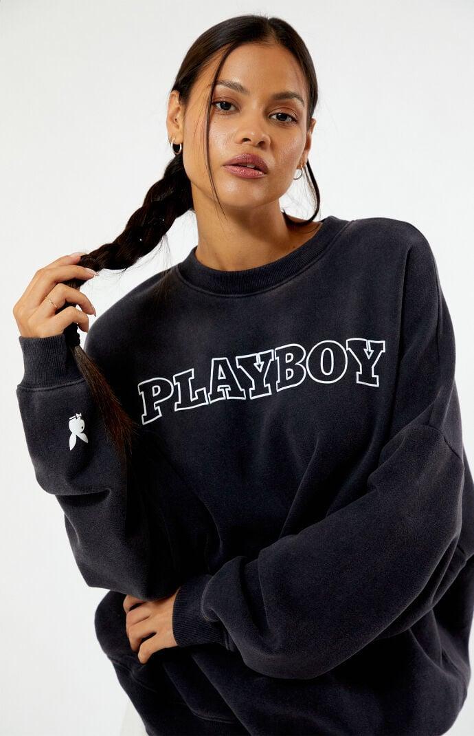 Playboy By PacSun Women's Big Classic Crew Neck Sweatshirt Product Image