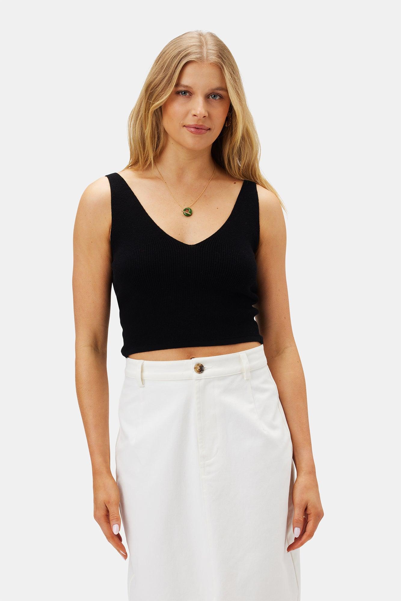 Finn Crop Tank - Black product image