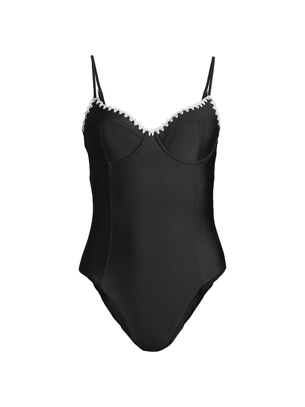 Womens Addisyn Whipstitch One-Piece Swimsuit Product Image