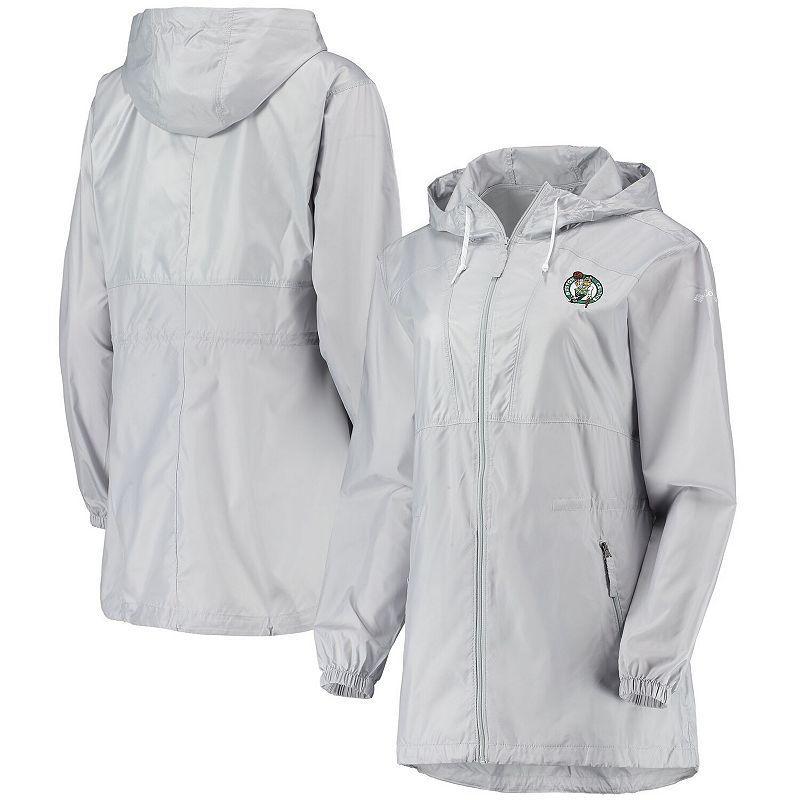 Womens Columbia Gray Boston Celtics Flashback Full-Zip Jacket Product Image