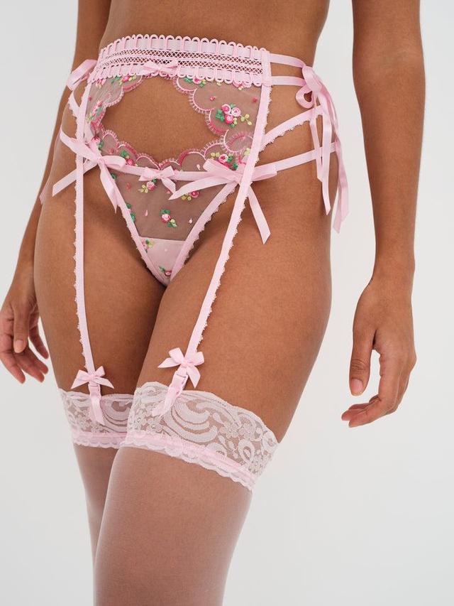 Maisie Garter Belt — Pink Product Image