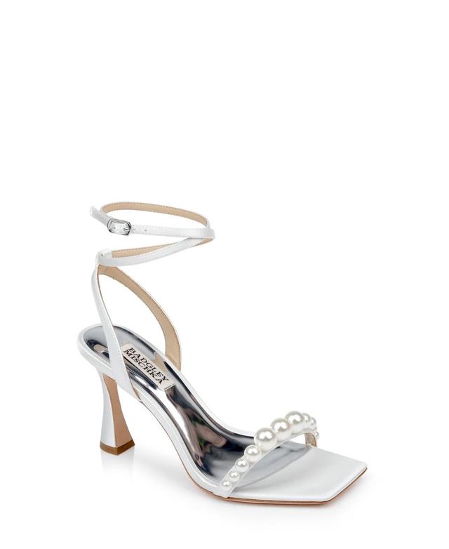 Badgley Mischka Womens Cailey Pearl Embellished Evening Sandals Product Image