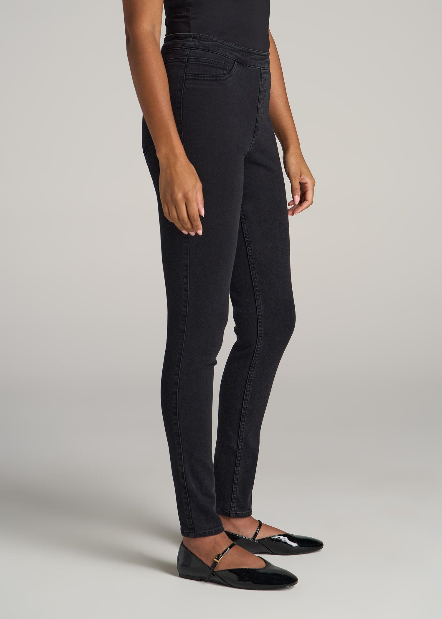 Women's Tall Jeggings in Washed Black Female Product Image