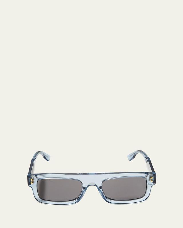 Mens Rectangle Acetate Sunglasses Product Image