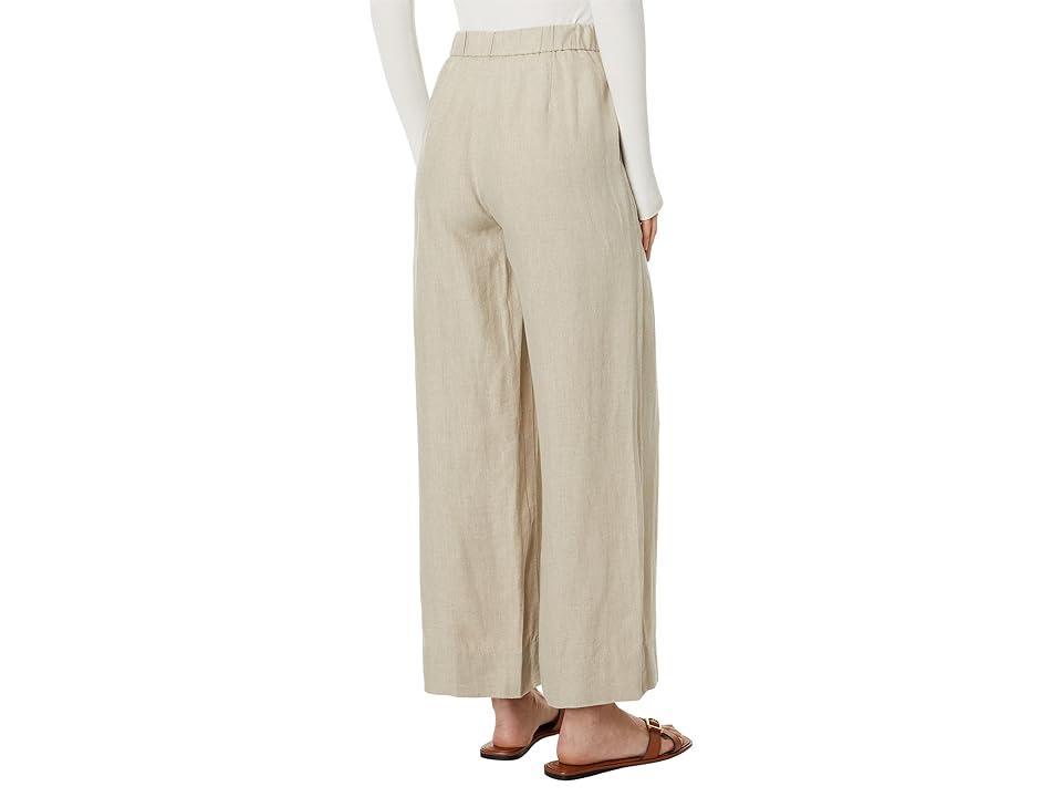 Eileen Fisher Petite Wide Pleated Full Length Pants (Undyed Natural) Women's Dress Pants Product Image