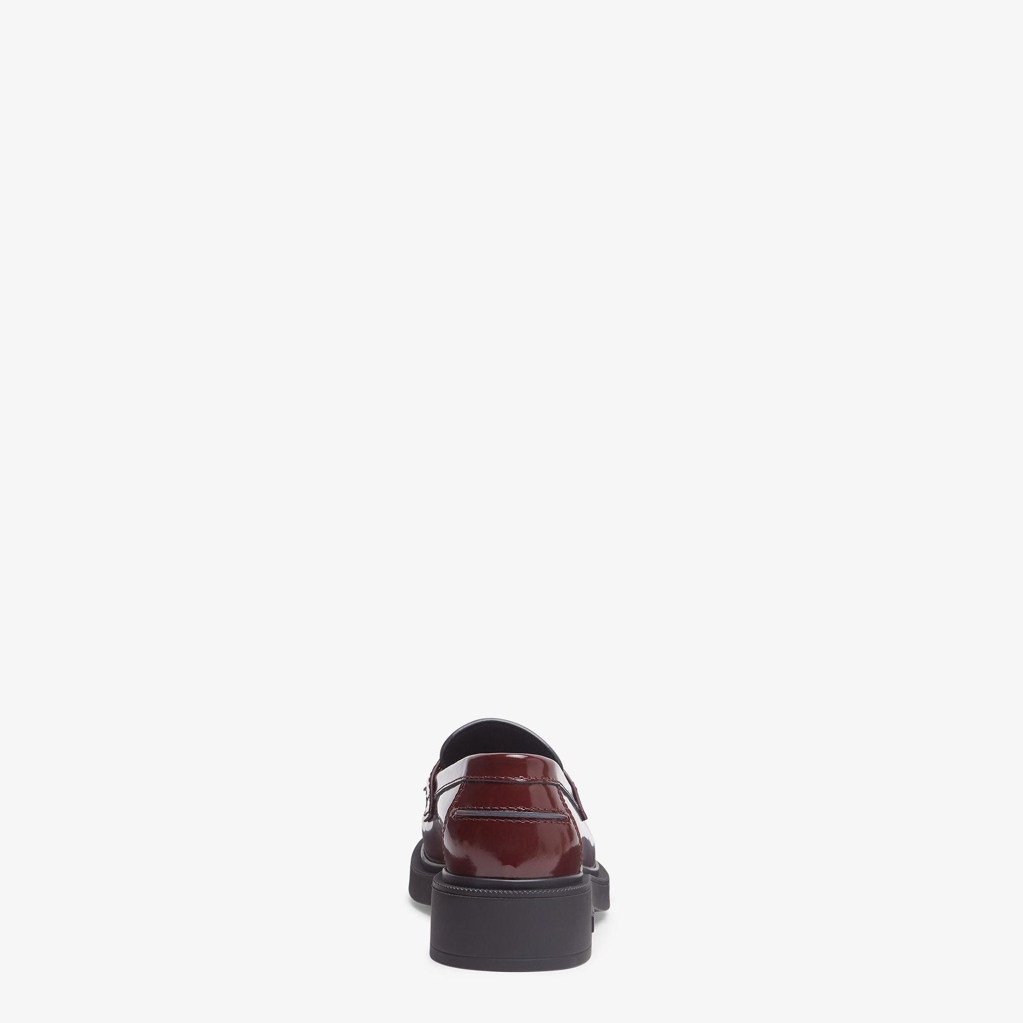 Fendi FiloBlack leather loafers Product Image