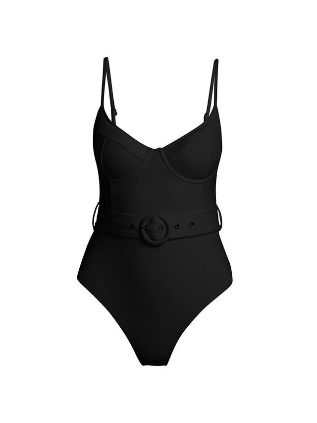 Womens Noa Belted Bustier One-Piece Swimsuiot Product Image