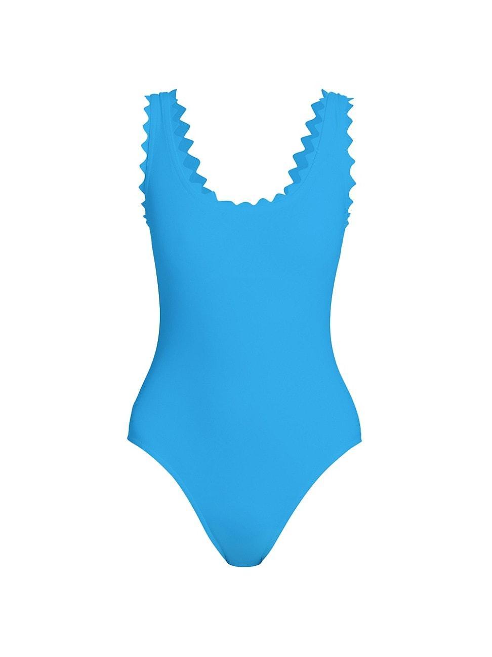 Womens Ines Scallop-Neck One-Piece Swimsuit Product Image