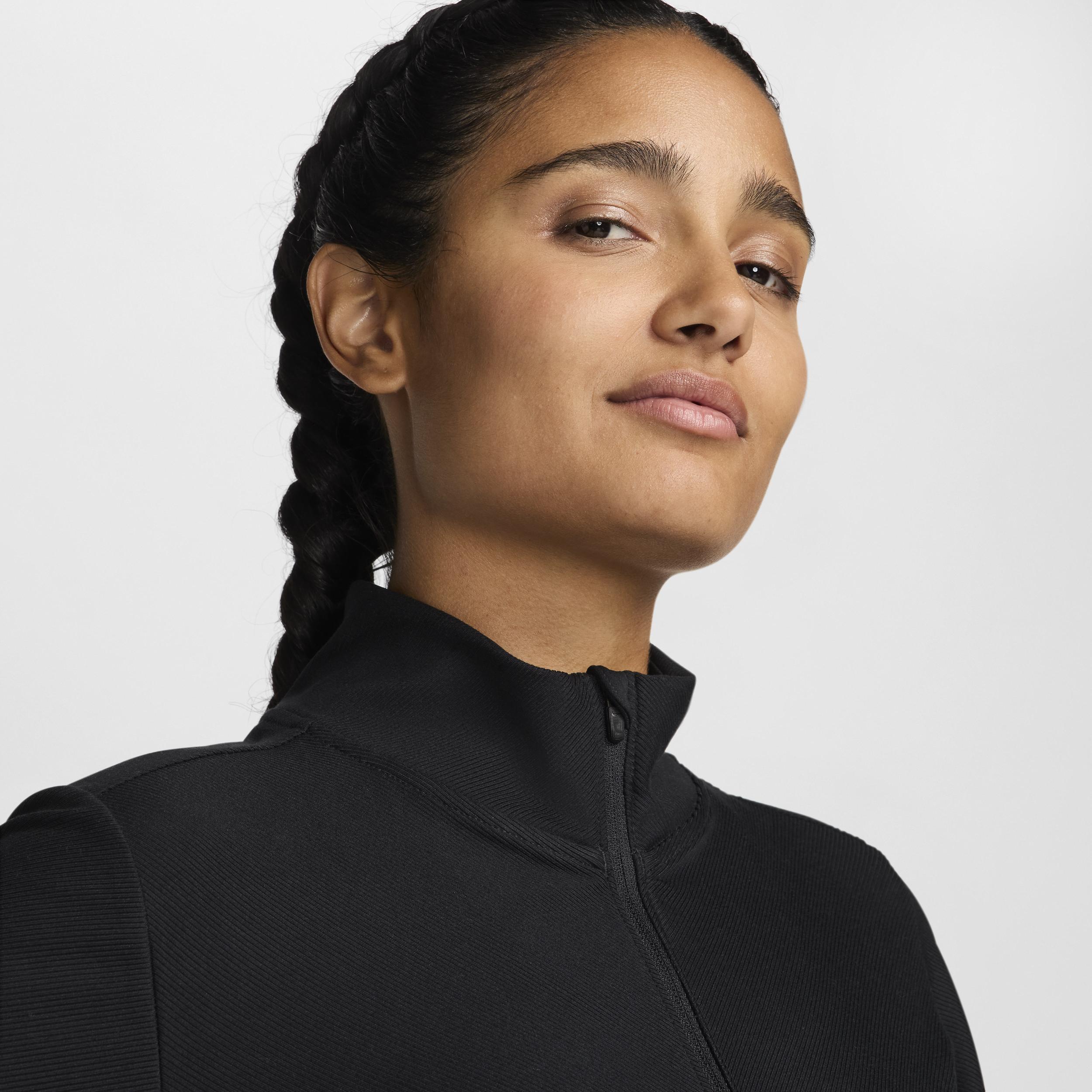 Nike One Rib Women's Dri-FIT Full-Zip Mid Layer Product Image