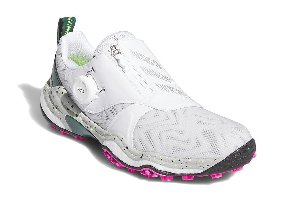 adidas Golf Codechaos BOA 25 Golf Shoes (Footwear White/Silver Metallic/Collegiate Green) Women's Golf Shoes Product Image