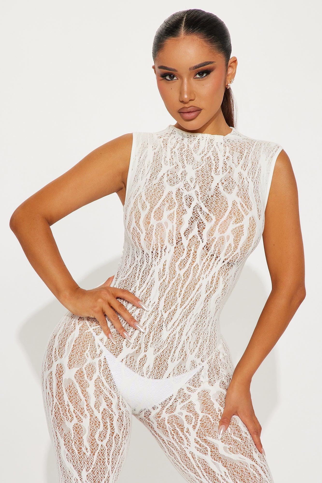 Fool For You Seamless Jumpsuit - Ivory Product Image