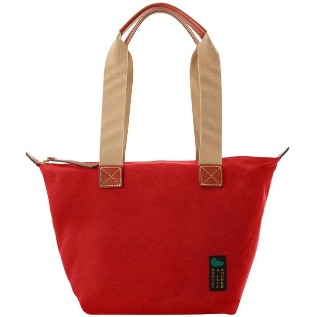 Dooney & Bourke Womens Canvas Carryall 28 Fabric Tote Bag in Red Product Image