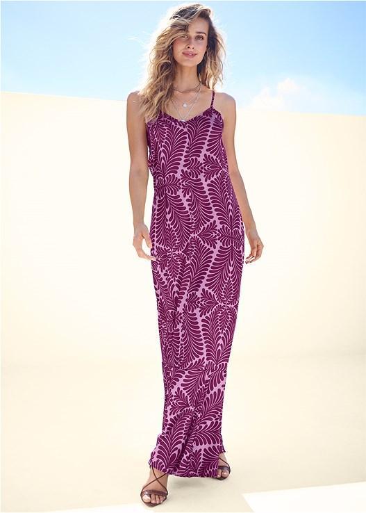 Tassel Tie-Back Maxi Dress Product Image