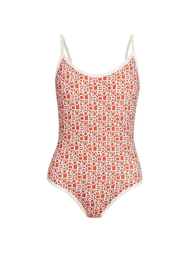 Womens Logo Scoopback One-Piece Swimsuit Product Image