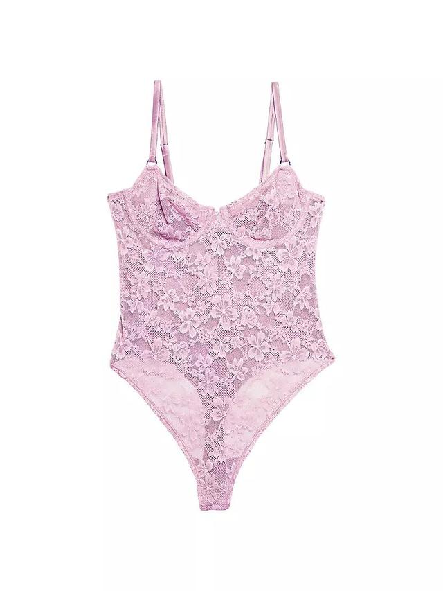 Le Stretch Floral Lace Bodysuit Product Image