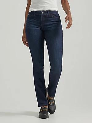 Women's Ultra Lux Comfort with Flex Motion Straight Jean | Women's Jeans | Lee® Product Image