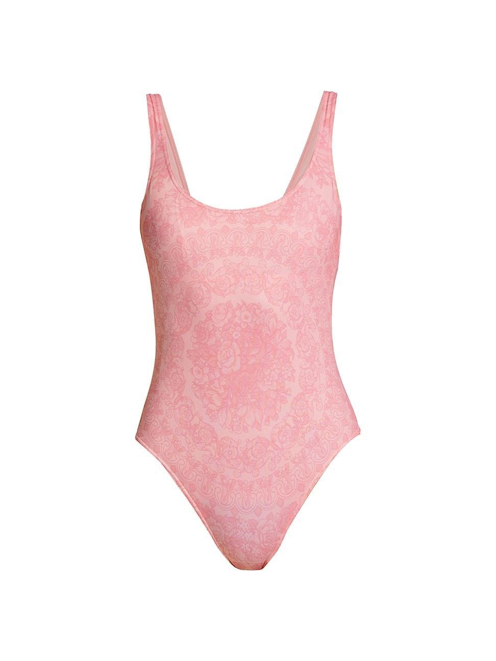 Womens Floral One-Piece Swimsuit Product Image